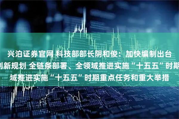 兴泊证券官网 科技部部长阴和俊：加快编制出台“十五五”国家科技创新规划 全链条部署、全领域推进实施“十五五”时期重点任务和重大举措